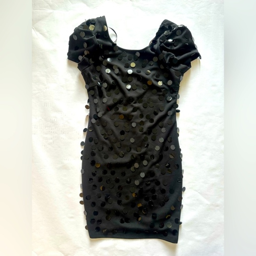 Forever21 Elegant Mini Black Sequin Dress